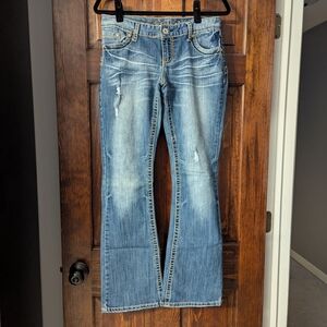 Maurices Light Blue Flared Jeans